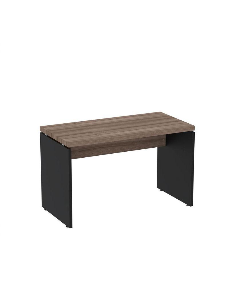Mesa De Escritório 120cm Pe40 Preto-walnut