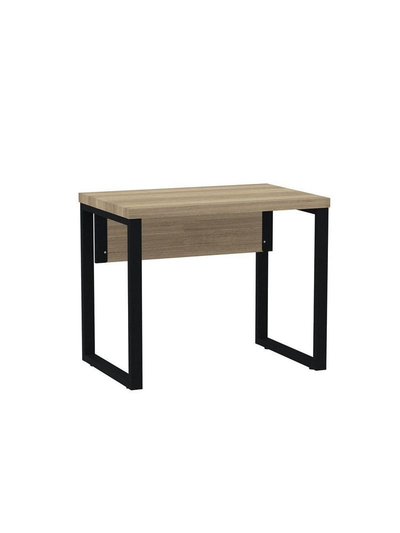 Mesa Escritório 900x600x750mm M900pe40tub Noce Naturalle-preto