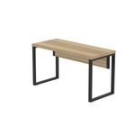 Mesa Escritório 1340x600x750mm M1340pe40tub Noce Naturalle-preto