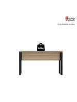 Mesa Escritório 1340x600x750mm M1340pe40tub Noce Naturalle-preto