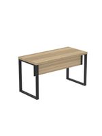 Mesa Escritório 1340x600x750mm M1340pe40tub Noce Naturalle-preto