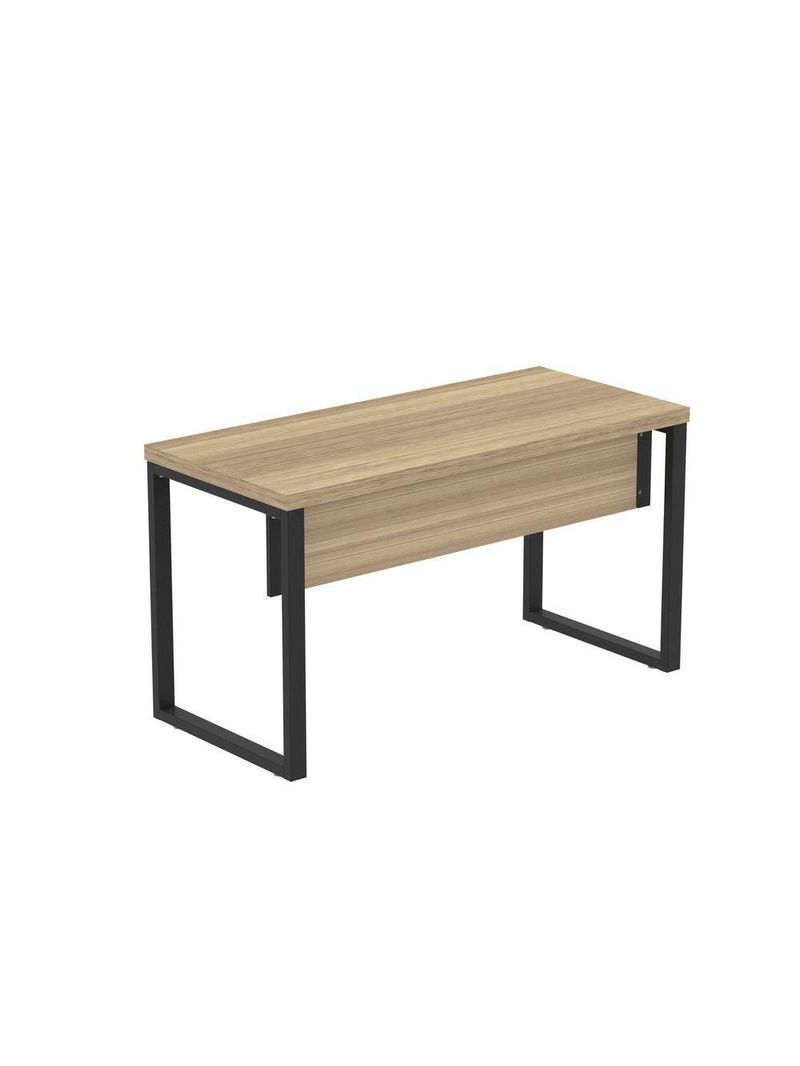 Mesa Escritório 1340x600x750mm M1340pe40tub Noce Naturalle-preto