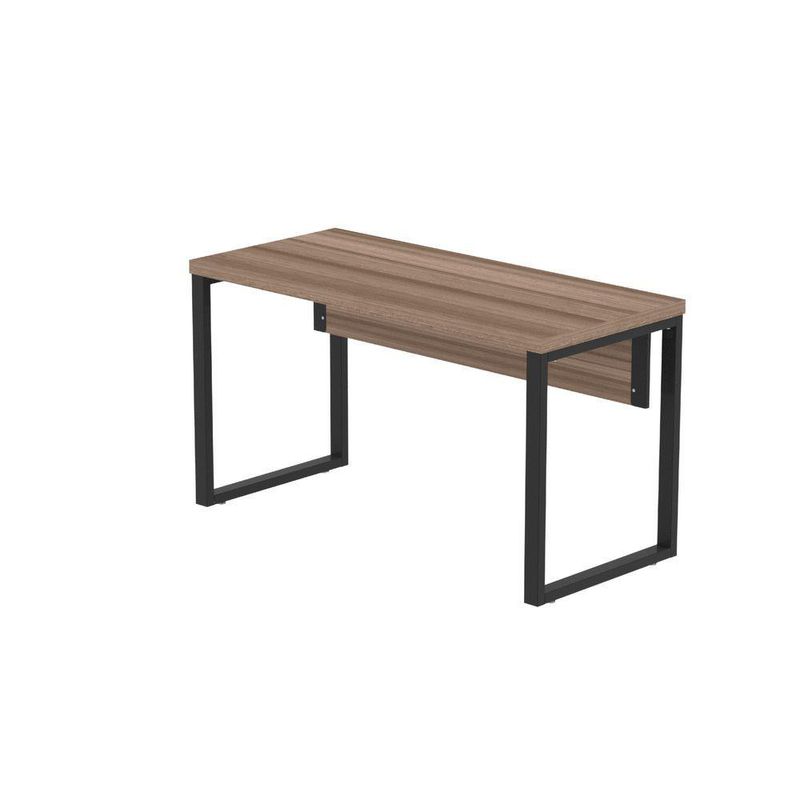Mesa Escritório 1500x600x750mm M150-60pe40tub Walnut-preto