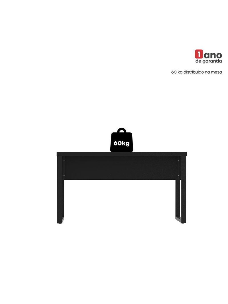 Mesa Escritório 1340x600x750mm M1340pe40tub Preto
