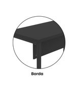 Mesa Escritório 1340x600x750mm M1340pe40tub Preto
