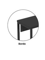 Mesa Escritório 1340x600x750mm M1340pe40tub Preto