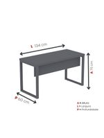 Mesa Escritório 1340x600x750mm M1340pe40tub Grafito