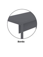 Mesa Escritório 1340x600x750mm M1340pe40tub Grafito