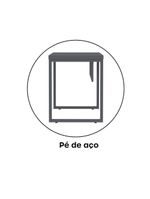 Mesa Escritório 1340x600x750mm M1340pe40tub Grafito