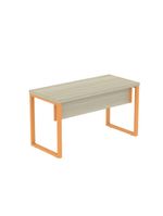 Mesa Escritório 1340x600x750mm M1340pe40tub Castanheira Natural-laranja Picasso