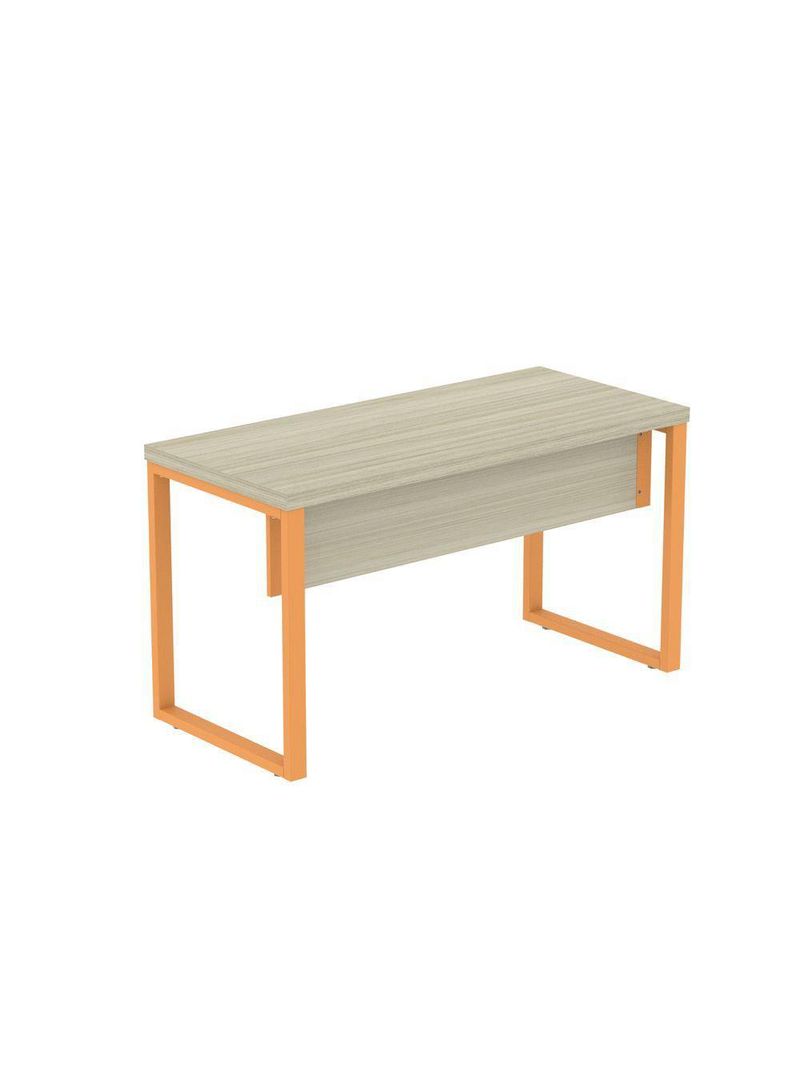 Mesa Escritório 1340x600x750mm M1340pe40tub Castanheira Natural-laranja Picasso