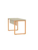 Mesa Escritório 1340x600x750mm M1340pe40tub Castanheira Natural-laranja Picasso