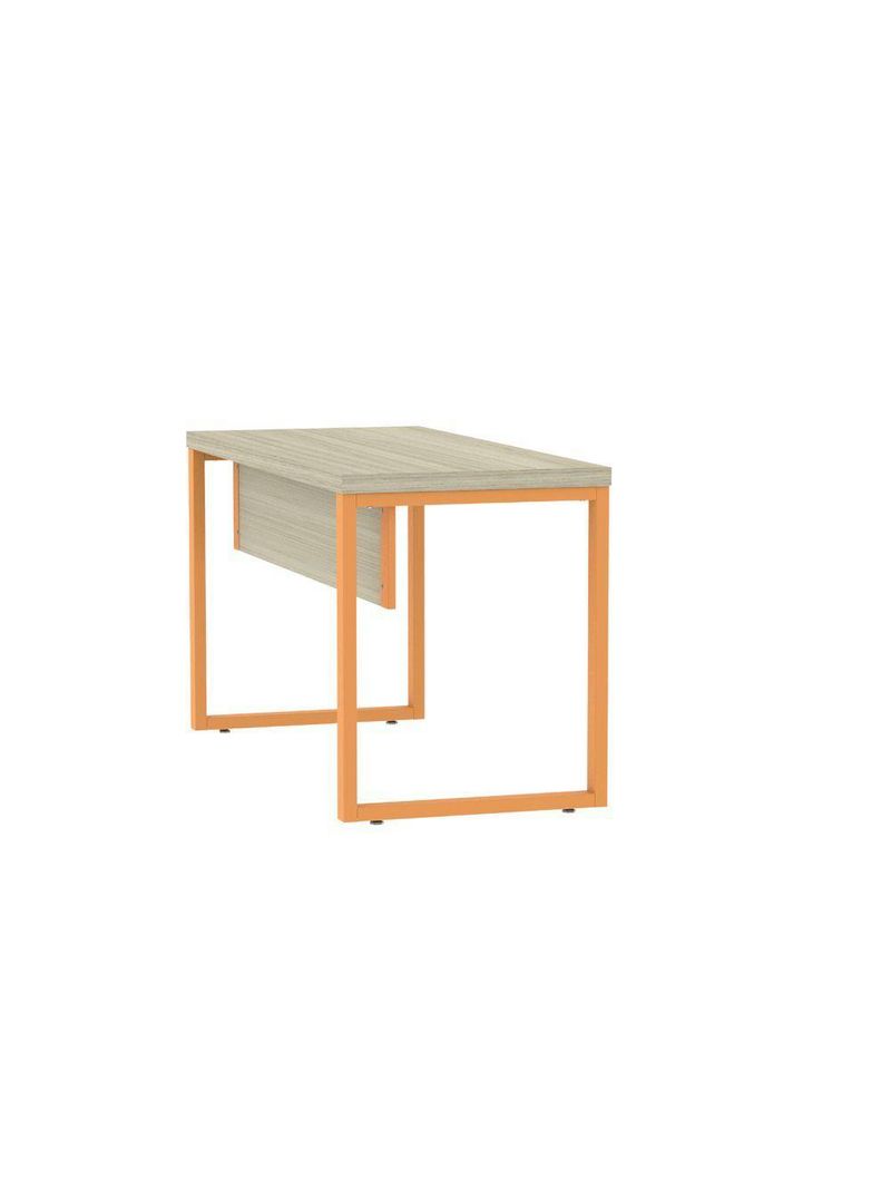 Mesa Escritório 1340x600x750mm M1340pe40tub Castanheira Natural-laranja Picasso