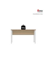 Mesa Escritório 1340x600x750mm M1340pe40tub Noce Naturalle-branco