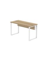 Mesa Escritório 1340x600x750mm M1340pe40tub Noce Naturalle-branco