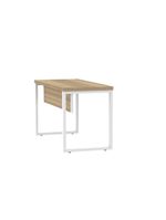 Mesa Escritório 1340x600x750mm M1340pe40tub Noce Naturalle-branco