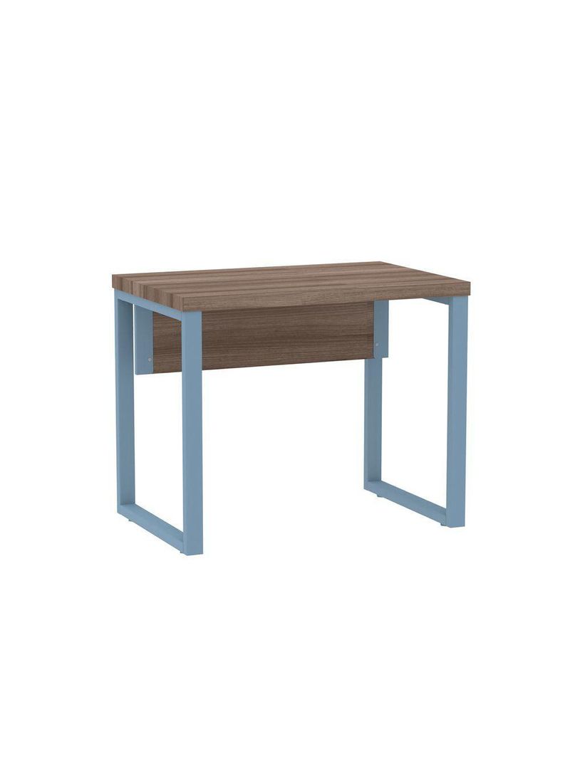 Mesa Escritório 900x600x750mm M900pe40tub Walnut-azul Dali
