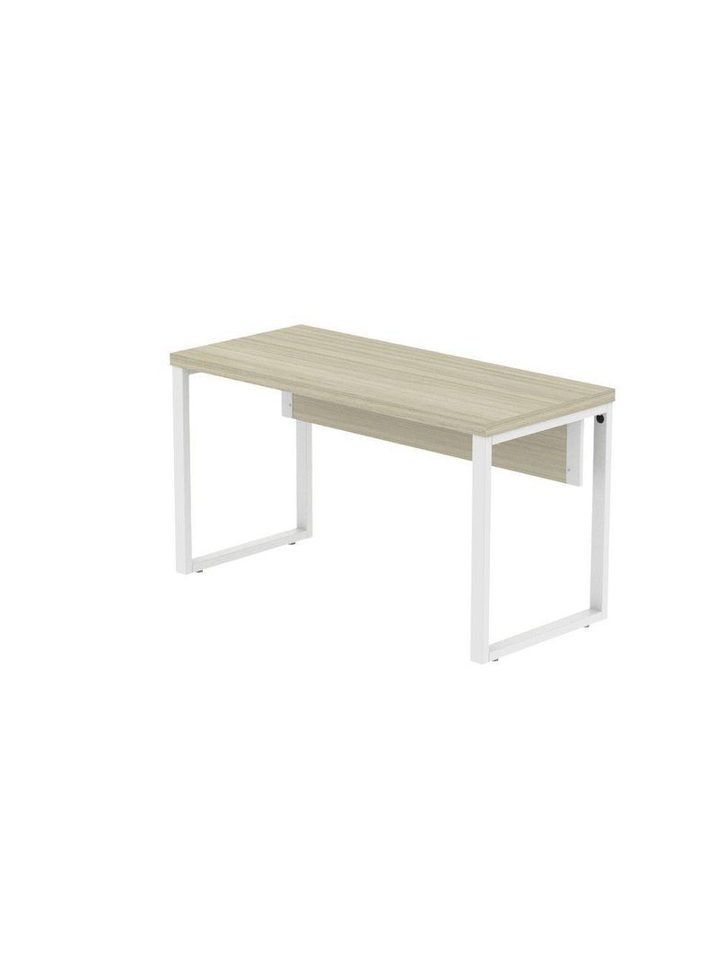 Mesa Escritório 1340x600x750mm M1340pe40tub Castanheira Natural-branco