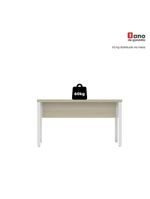 Mesa Escritório 1340x600x750mm M1340pe40tub Castanheira Natural-branco