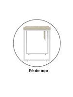Mesa Escritório 1340x600x750mm M1340pe40tub Castanheira Natural-branco