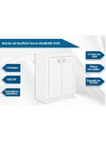 Balcão de Escritório ME4103 c/ 2 Portas Nogal - Tecno Mobili