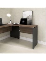 Complemento Para Mesa De Escritório 90cm Pe40 Preto-walnut