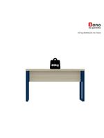 Mesa Escritório 1340x600x750mm M1340pe40tub Castanheira Natural-azul Delrei