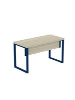 Mesa Escritório 1340x600x750mm M1340pe40tub Castanheira Natural-azul Delrei