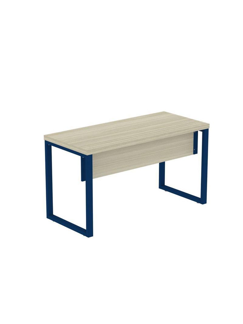 Mesa Escritório 1340x600x750mm M1340pe40tub Castanheira Natural-azul Delrei