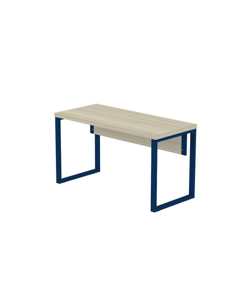 Mesa Escritório 1340x600x750mm M1340pe40tub Castanheira Natural-azul Delrei