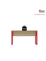 Mesa Escritório 1340x600x750mm M1340pe40tub Noce Naturalle-vermelho