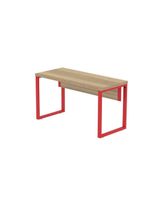 Mesa Escritório 1340x600x750mm M1340pe40tub Noce Naturalle-vermelho