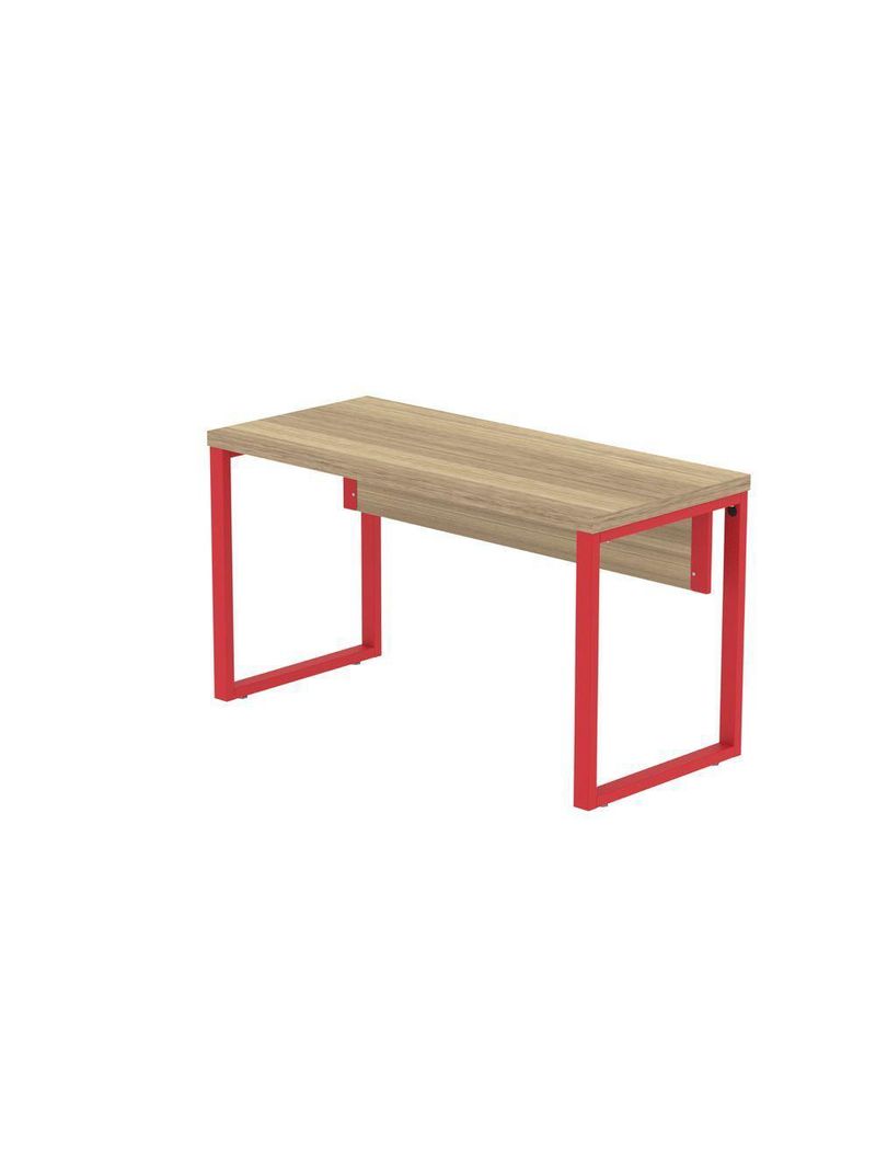 Mesa Escritório 1340x600x750mm M1340pe40tub Noce Naturalle-vermelho