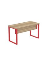 Mesa Escritório 1340x600x750mm M1340pe40tub Noce Naturalle-vermelho