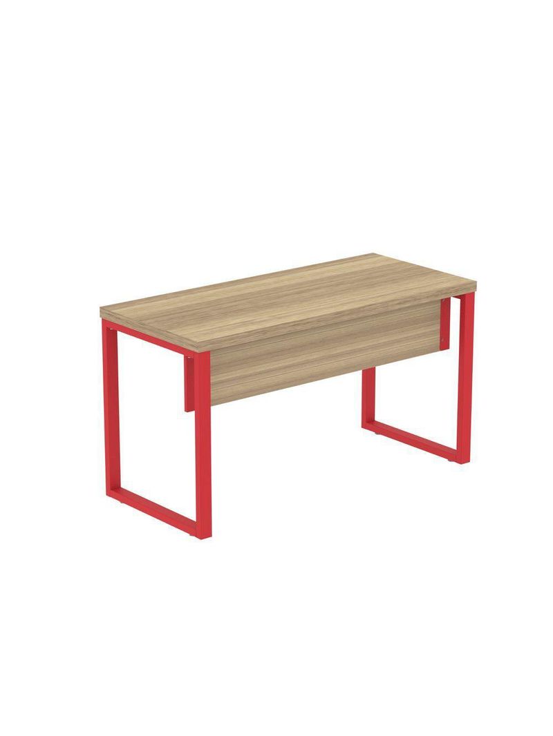 Mesa Escritório 1340x600x750mm M1340pe40tub Noce Naturalle-vermelho