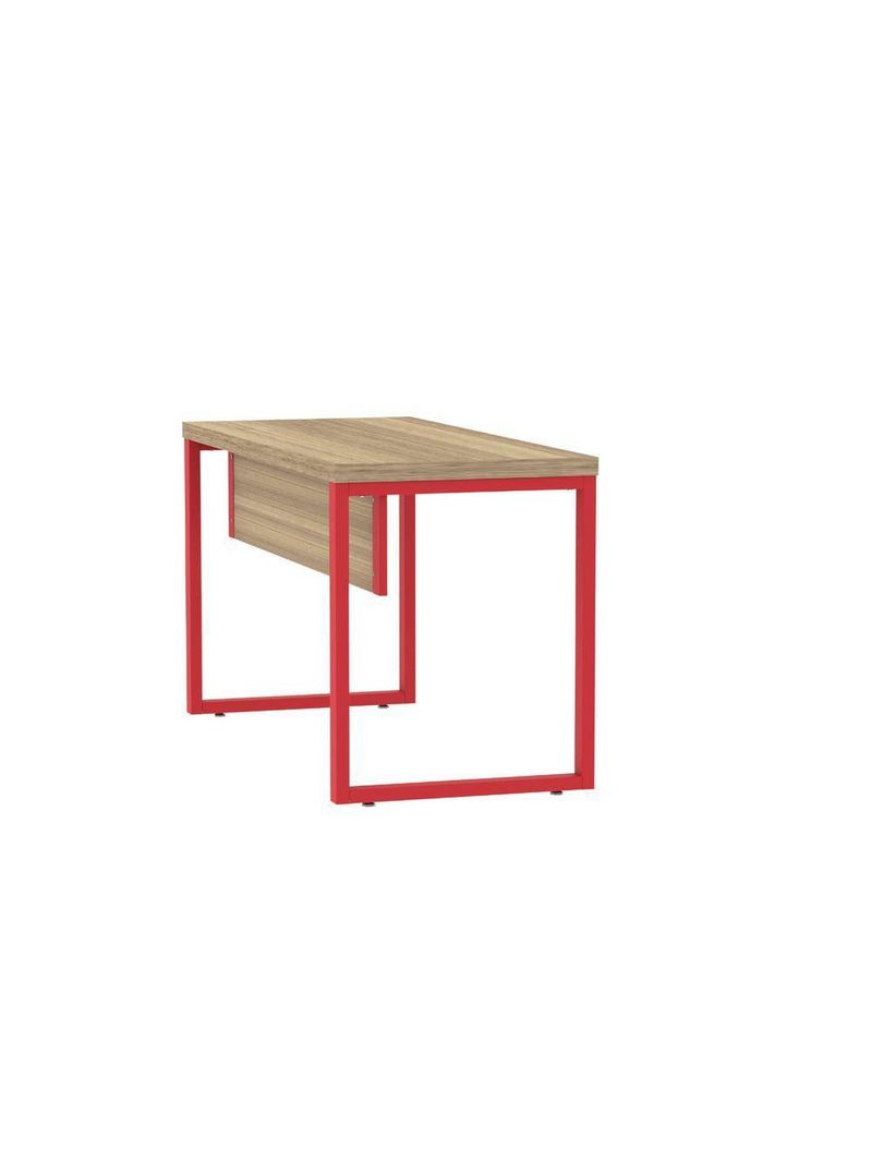 Mesa Escritório 1340x600x750mm M1340pe40tub Noce Naturalle-vermelho