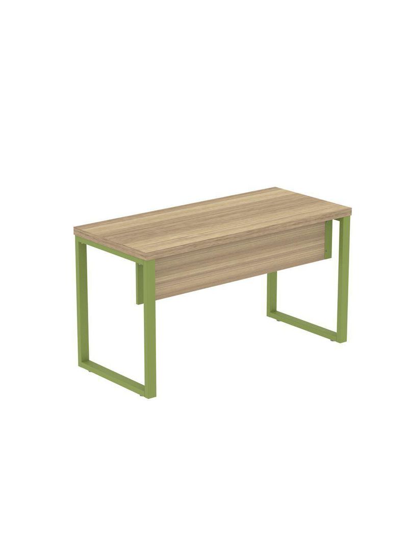 Mesa Escritório 1340x600x750mm M1340pe40tub Noce Naturalle-verde Miró