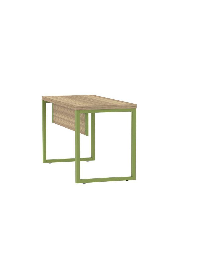 Mesa Escritório 1340x600x750mm M1340pe40tub Noce Naturalle-verde Miró