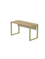 Mesa Escritório 1340x600x750mm M1340pe40tub Noce Naturalle-verde Miró