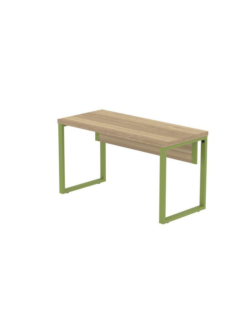 Mesa Escritório 1340x600x750mm M1340pe40tub Noce Naturalle-verde Miró