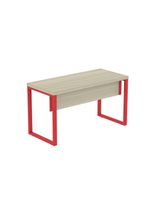 Mesa Escritório 1340x600x750mm M1340pe40tub Castanheira Natural-vermelho