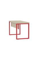 Mesa Escritório 1340x600x750mm M1340pe40tub Castanheira Natural-vermelho