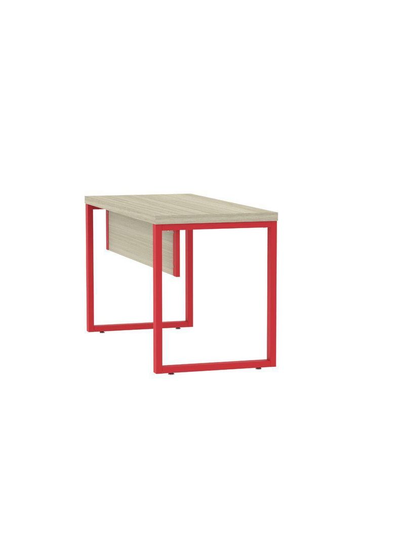Mesa Escritório 1340x600x750mm M1340pe40tub Castanheira Natural-vermelho