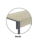 Mesa Escritório 1340x600x750mm M1340pe40tub Castanheira Natural-grafito