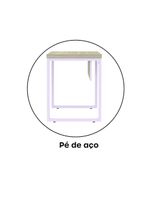 Mesa Escritório 1340x600x750mm M1340pe40tub Castanheira Natural-lilas