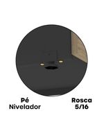 Arquivo De Escritório Em Madeira 4 Gavetas Pe40 Preto-noce Naturalle