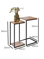 Conjunto Mesa Lateral E Apoio Aurora Demolição Preto