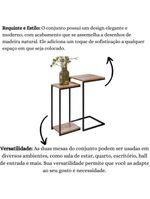 Conjunto Mesa Lateral E Apoio Aurora Demolição Preto