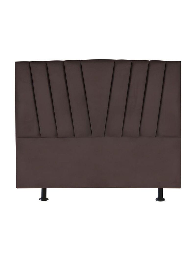 Cabeceira Estofada Cama Casal Queen Size 160 Cm Louise Corino Marrom