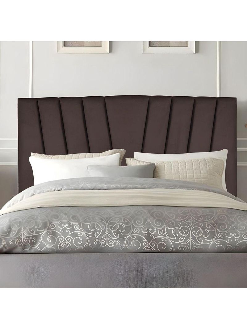 Cabeceira Estofada Cama Casal Queen Size 160 Cm Louise Corino Marrom
